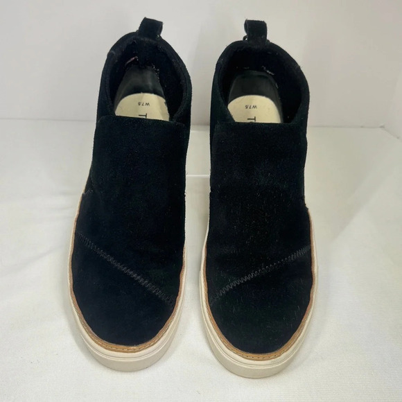 Tom's Women Paxton Water Resistant Black Moccasin Boots Size W 7.5 - Picture 2 of 8